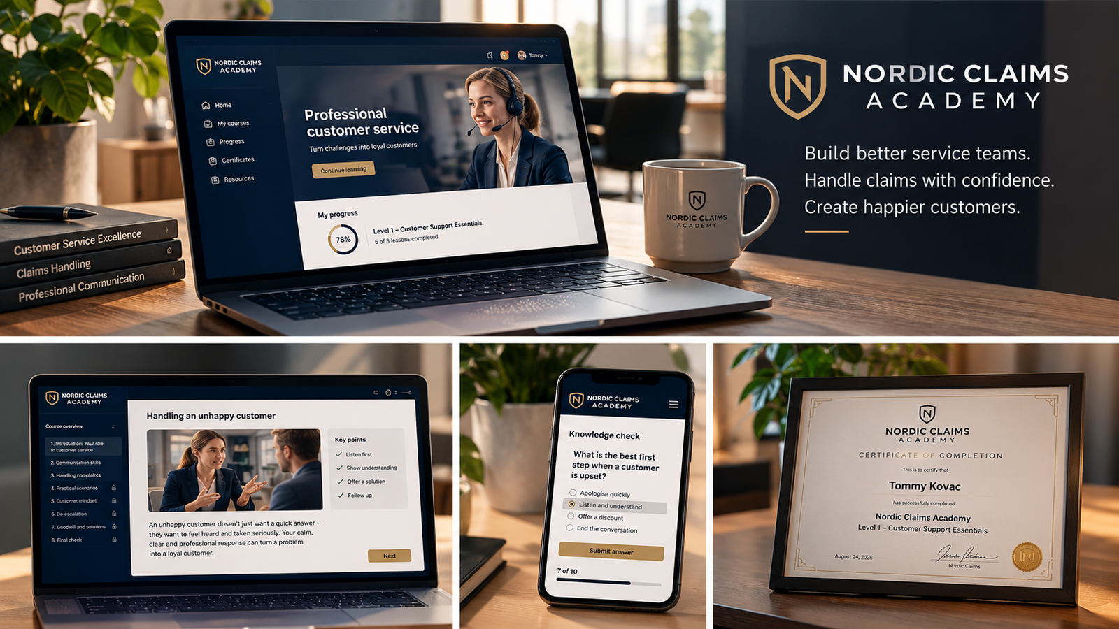 Nordic Claims Academy platform